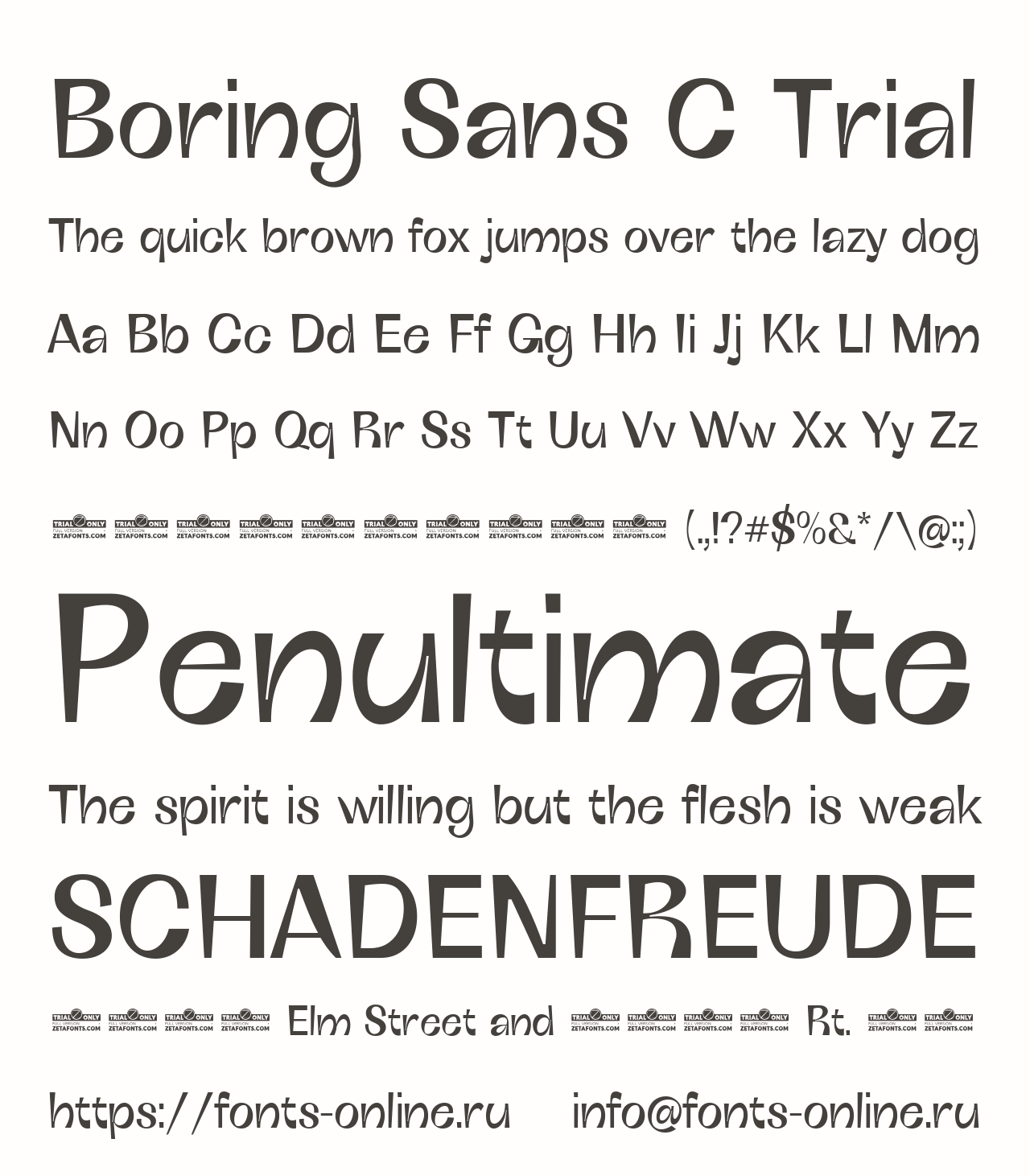 Boring Sans C Trial Free Font Download